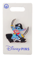 Disney Pin - Pirates of the Caribbean - Pirate Stitch with Jolly Roger Flag and Sword