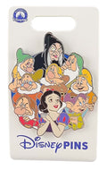 Disney Pin - Character Cluster - Snow White and the Seven Dwarfs - Old Hag, Grumpy, Doc, Bashful, Sneezy, Sleepy, Happy, Dopey, and Snow White