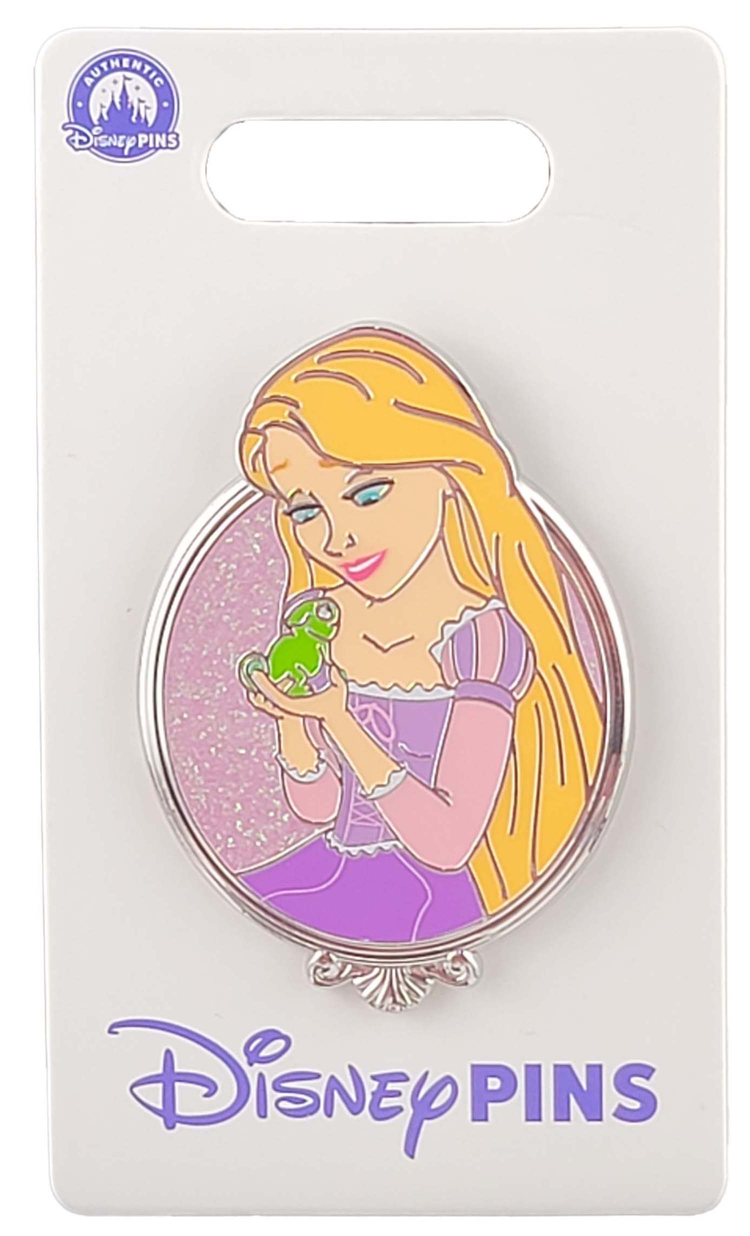 Disney Pin - Princess Glitter Portrait Series - Tangled - Rapunzel with Pascal