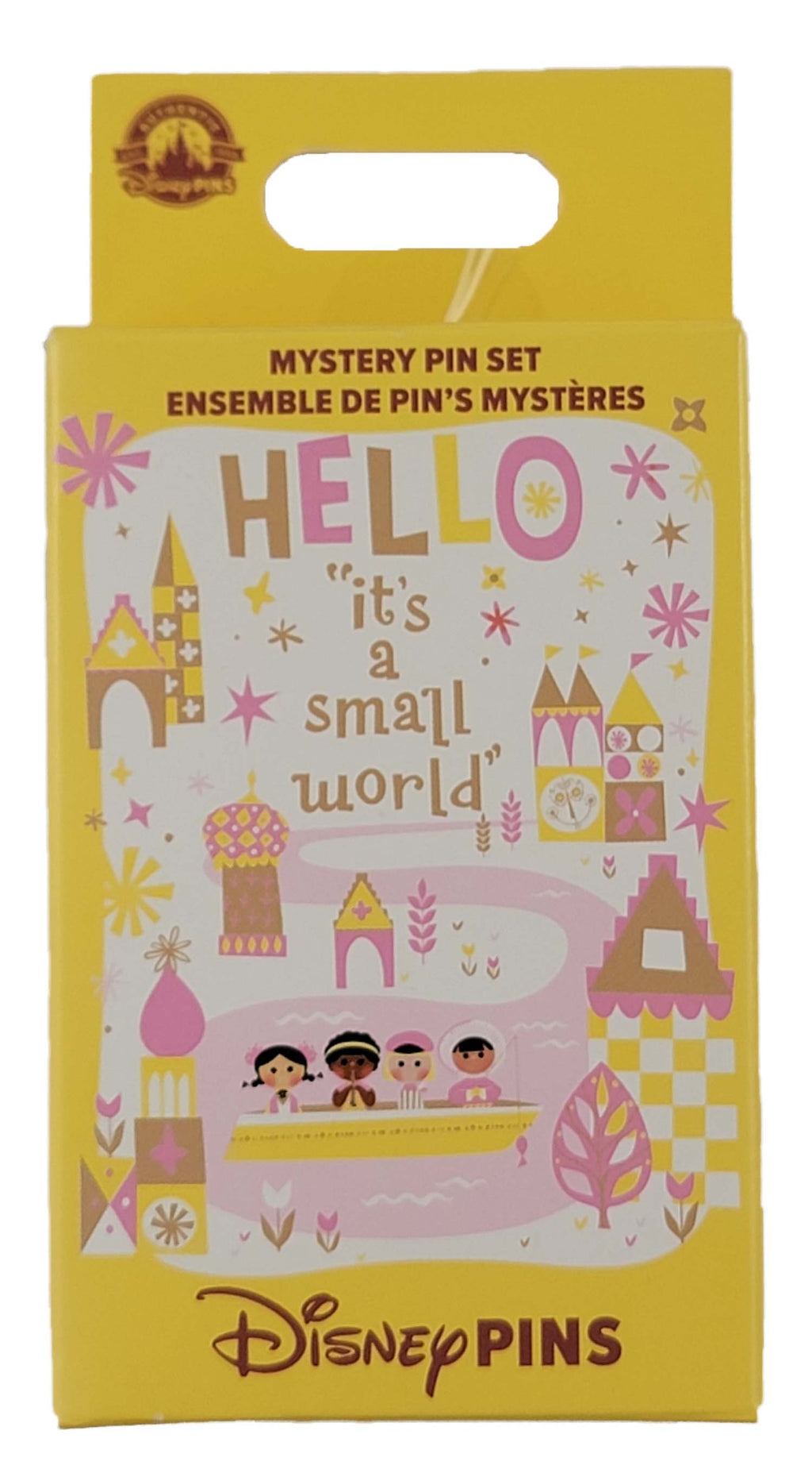 Disney Pin - It's a Small World Hello Mystery Box - 2 Random Pins - Sealed