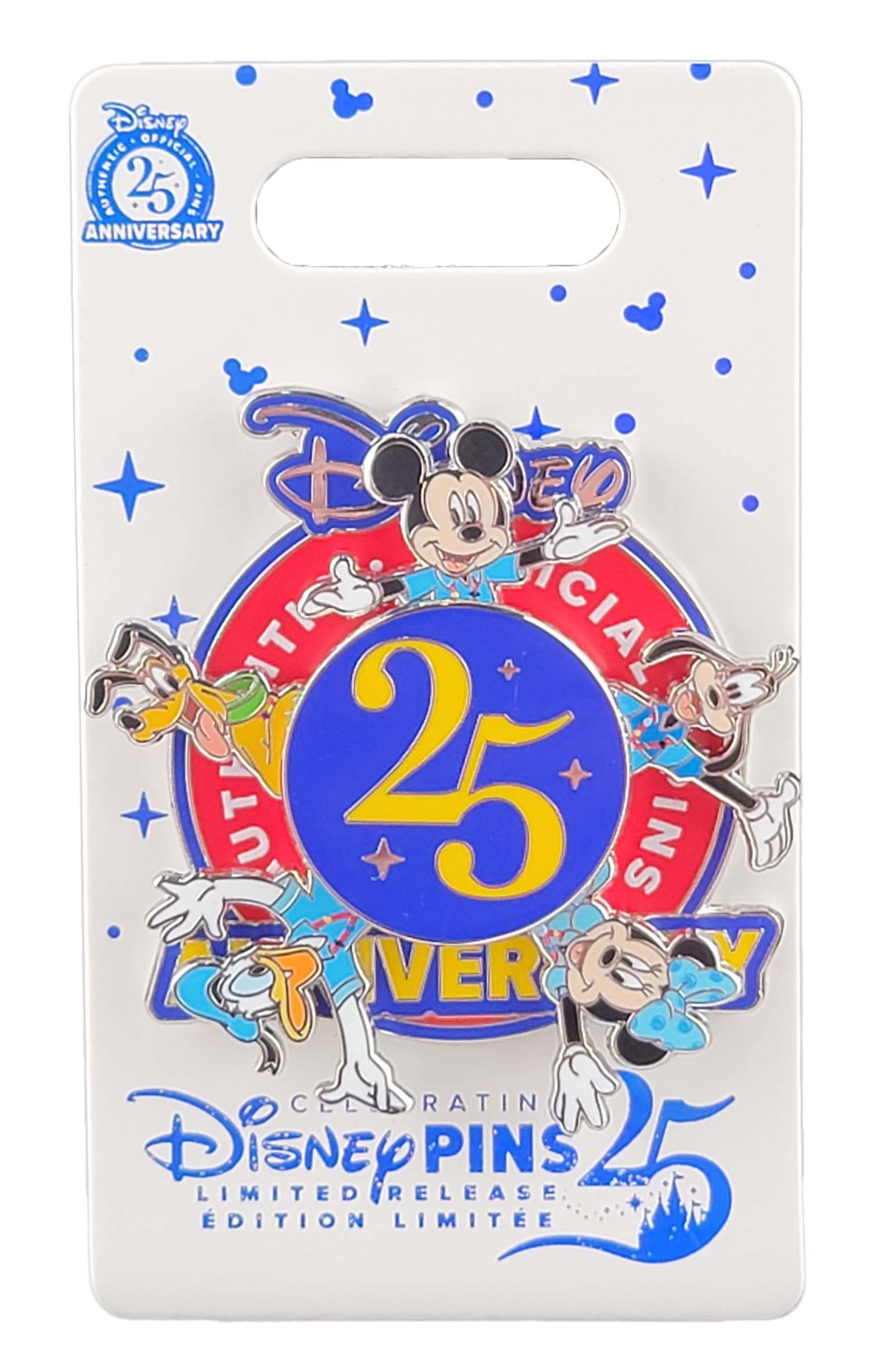 Disney Pin - Pin Trading 25th Anniversary - Grand Finale - Mickey and Friends Spinner