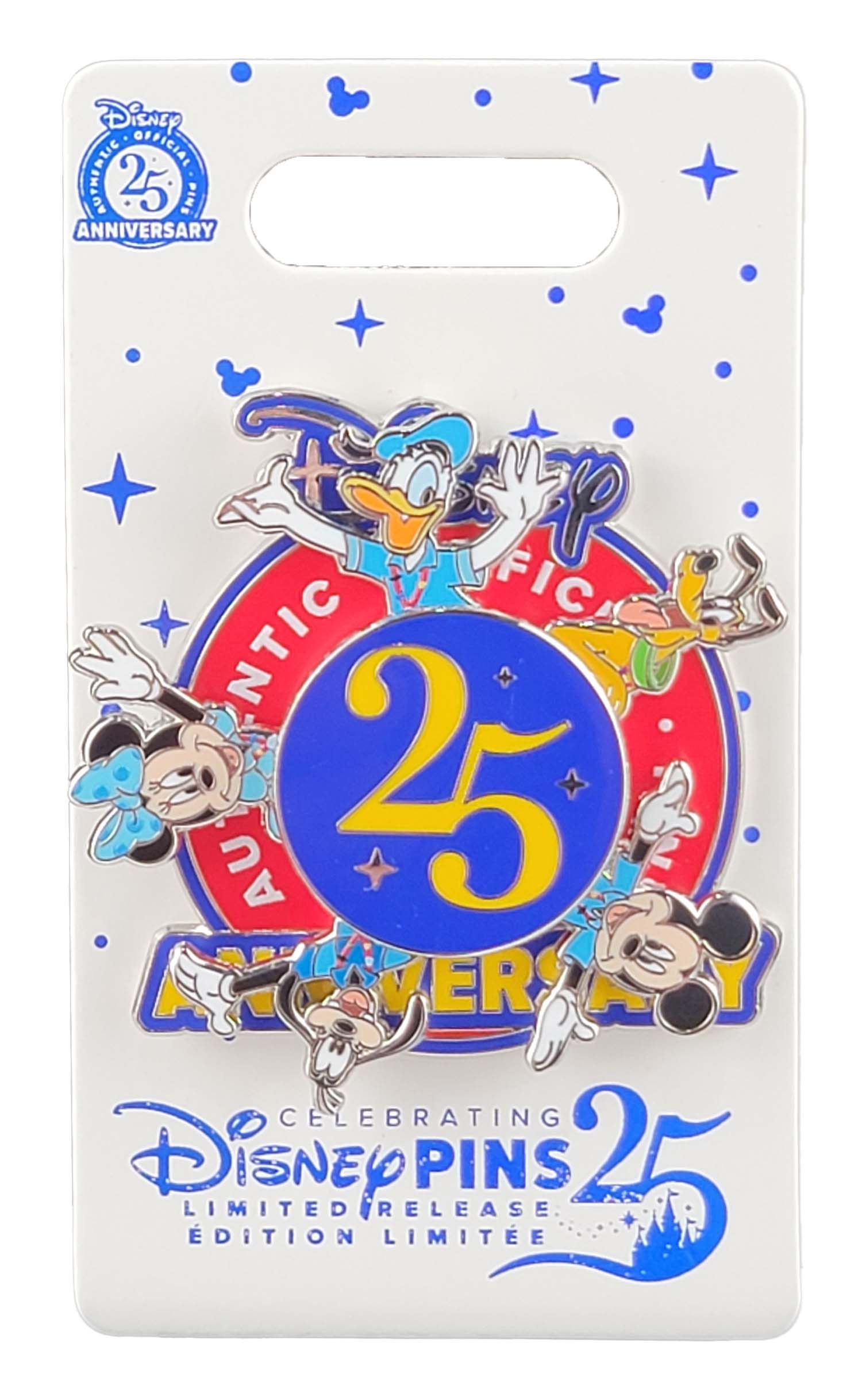 Disney Pin - Pin Trading 25th Anniversary - Grand Finale - Mickey and Friends Spinner - detail view 2
