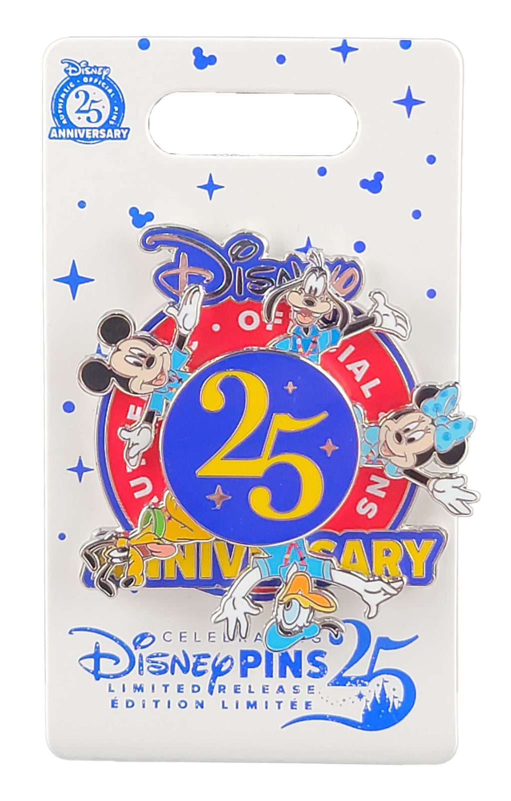 Disney Pin - Pin Trading 25th Anniversary - Grand Finale - Mickey and Friends Spinner - detail view 3