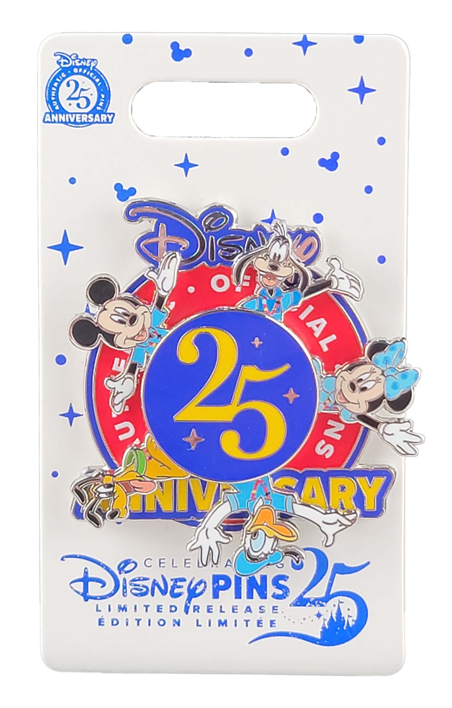 Disney Pin - Pin Trading 25th Anniversary - Grand Finale - Mickey and Friends Spinner - detail view 3