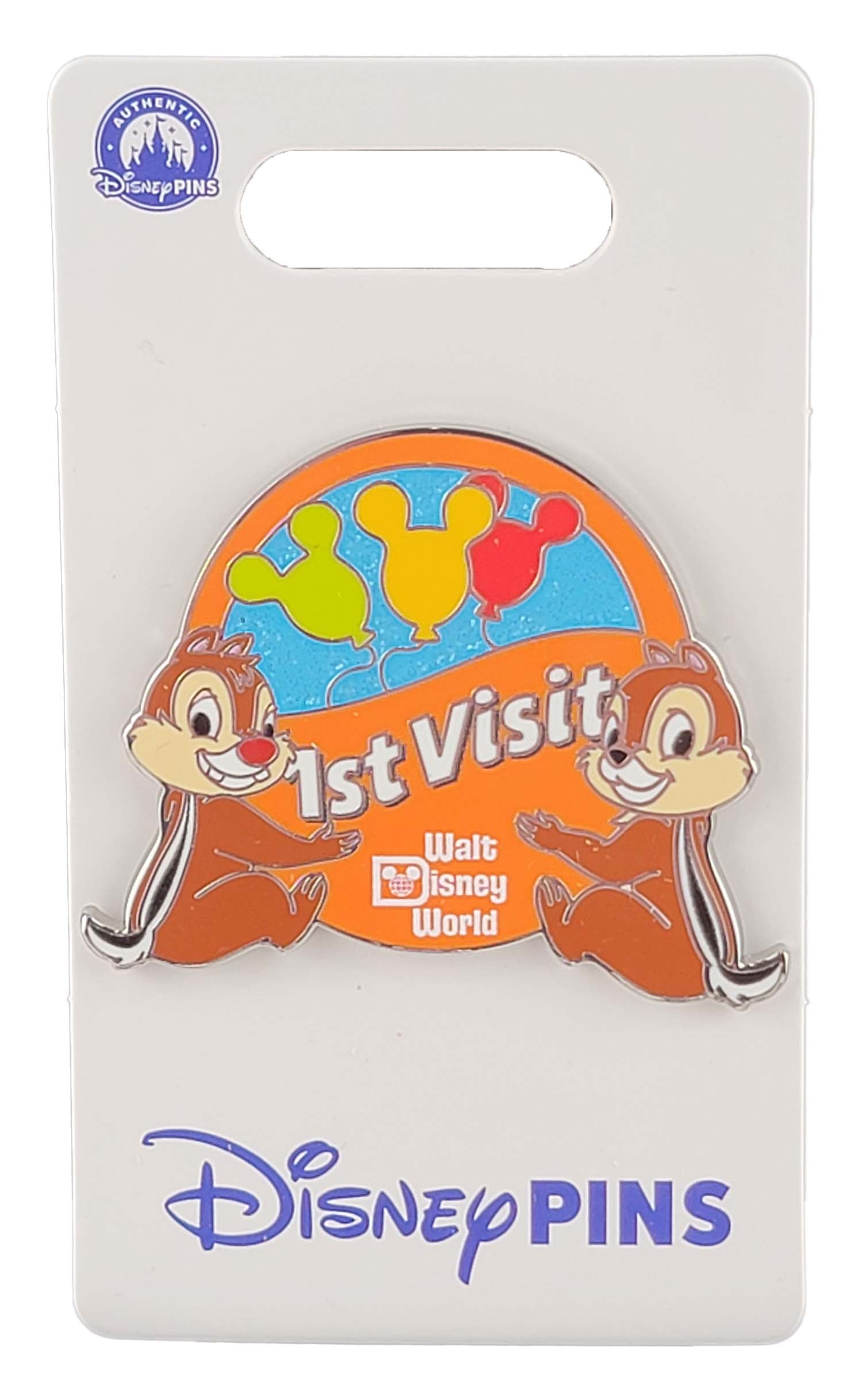 Disney Pin - Walt Disney World - 1st Visit Badge - Chip and Dale