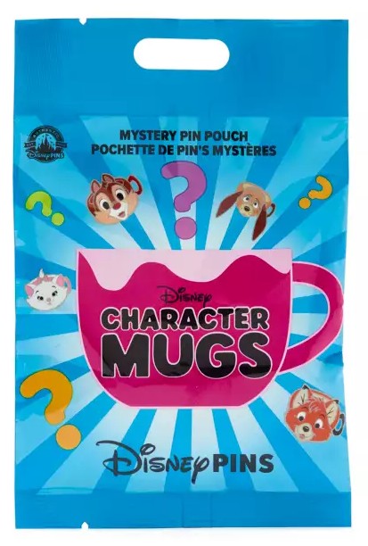 Disney Pin - Character Mugs Mystery Pouch - 5 Pins - Sealed