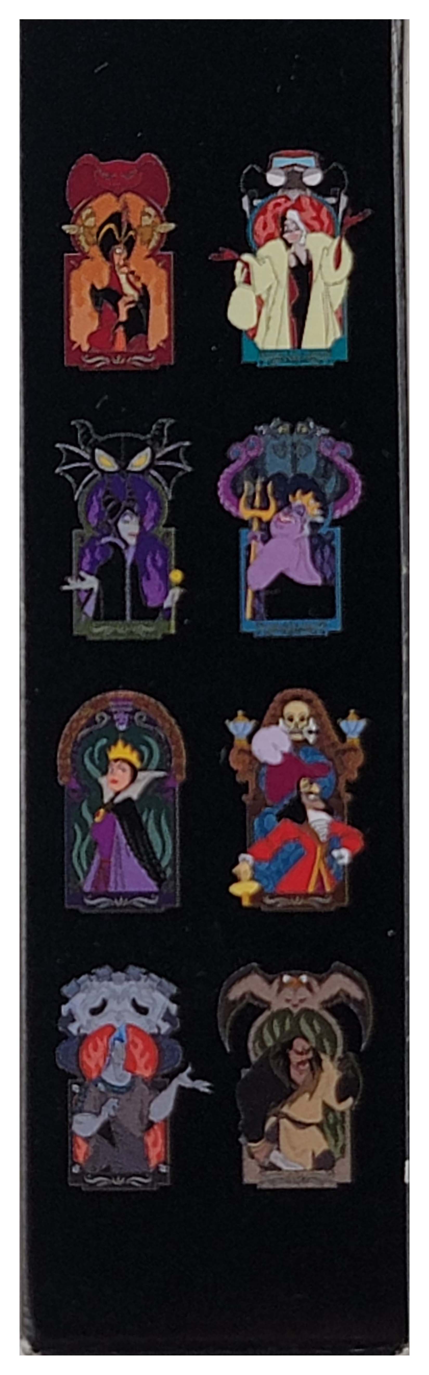 Disney Pin - Villain Portraits Mystery Box - 2 Random Pins - Sealed - package and series details