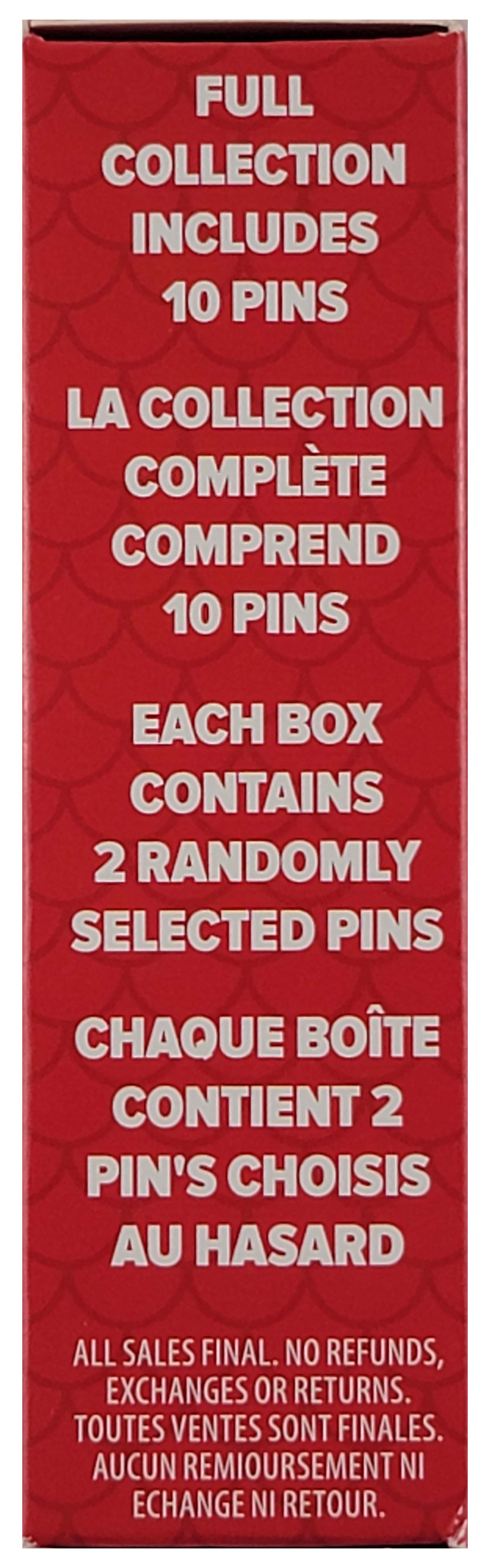 Disney Pin - Character Folding Fans Mystery Box - 2 Random Pins - Sealed - package and series details