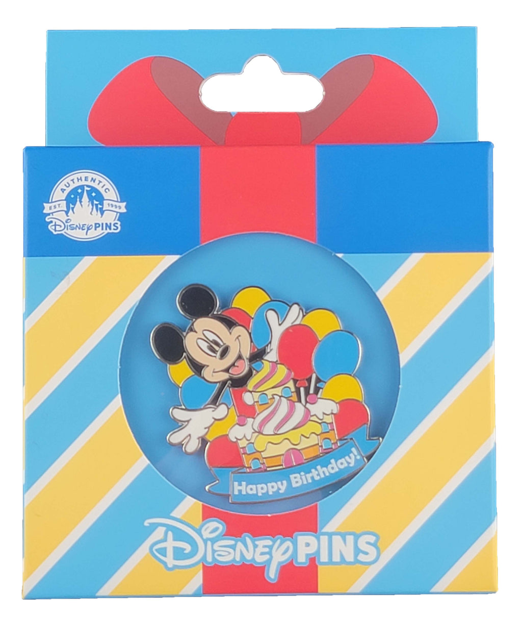Disney Pin - Happy Birthday Mickey Mouse - Boxed Pin - front view