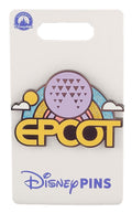 Disney Pin - EPCOT Logo - Spaceship Earth with Glitter Rainbow