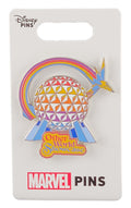 Disney Pin - Epcot - Marvel - Other World Showcase - Guardians of the Galaxy - Cosmic Rewind - Starblaster and Spaceship Earth