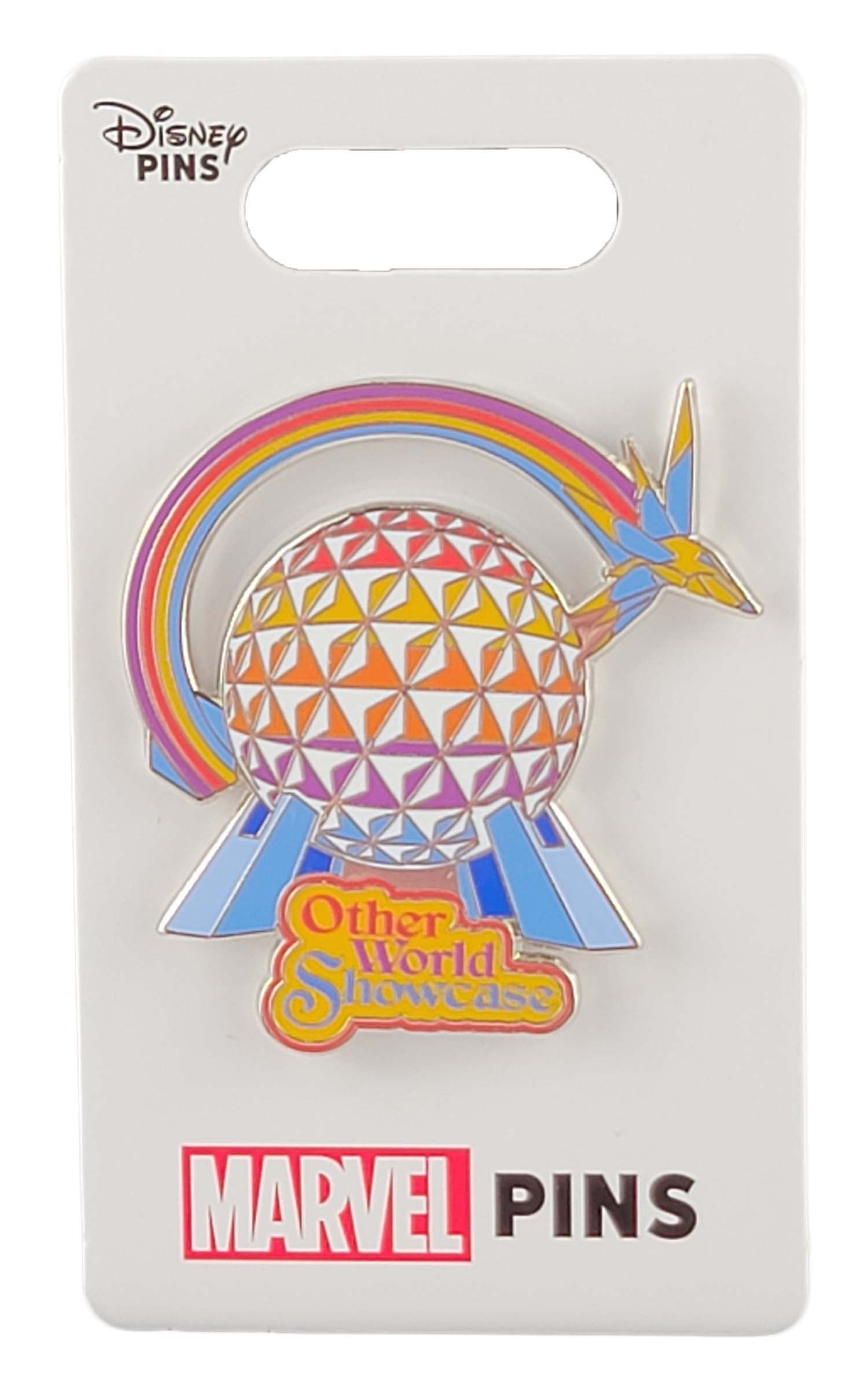 Disney Pin - Epcot - Marvel - Other World Showcase - Guardians of the Galaxy - Cosmic Rewind - Starblaster and Spaceship Earth