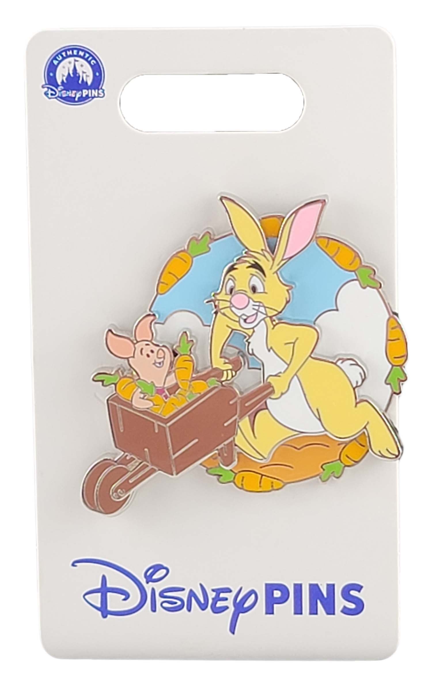 Disney Pin - Winnie the Pooh - Rabbit and Piglet - Wheelbarrow