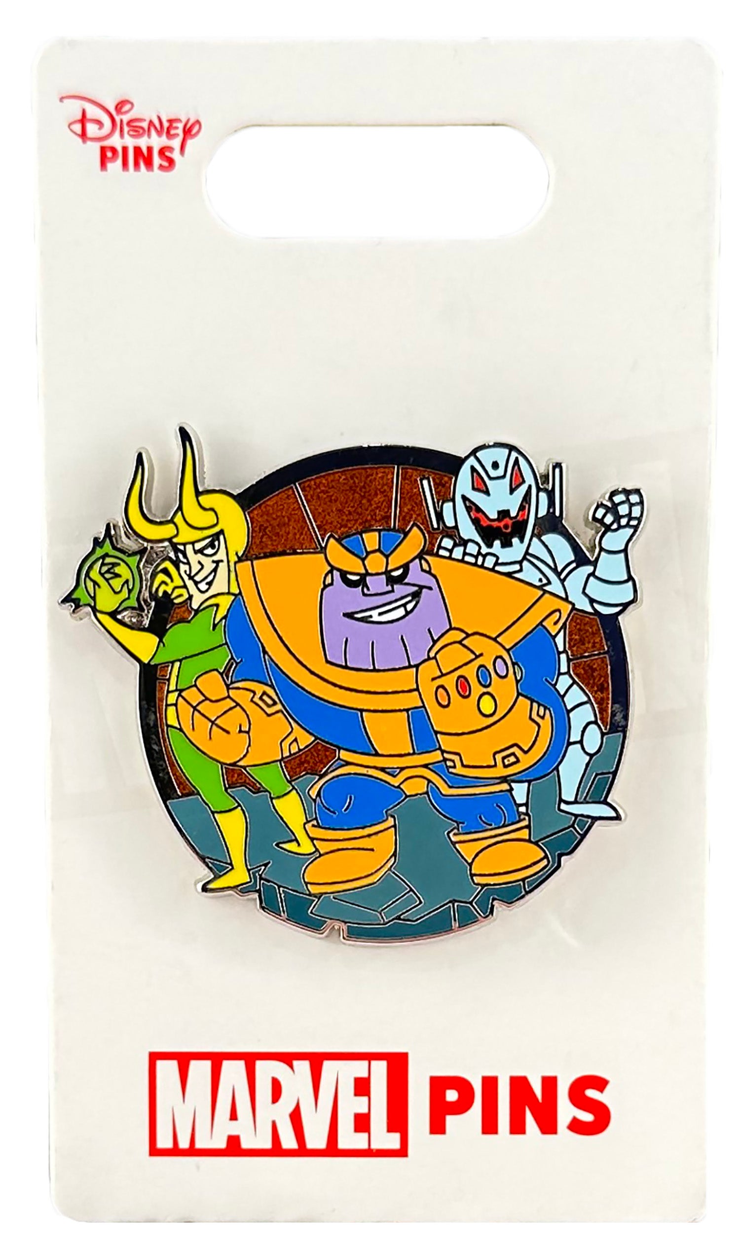 Disney Pin - Marvel Family Cluster - Thanos, Ultron and Loki - Chibi Style