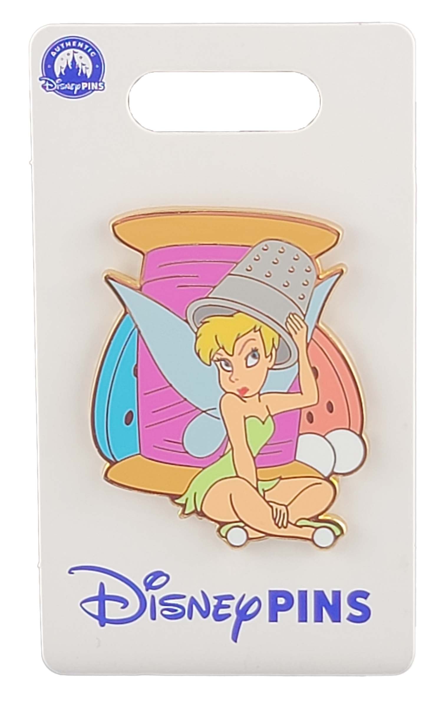 Disney Pin - Peter Pan - Tinker Bell with a Thread Spool and Thimble