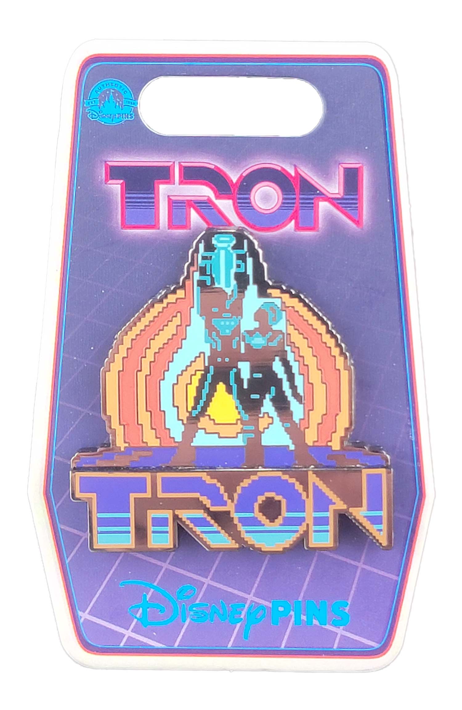 Disney Pin - Tron Movie - Pixelated Logo