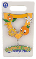 Disney Pin - Orange Bird - Pin Trading Lanyard Dangle Medallion Series