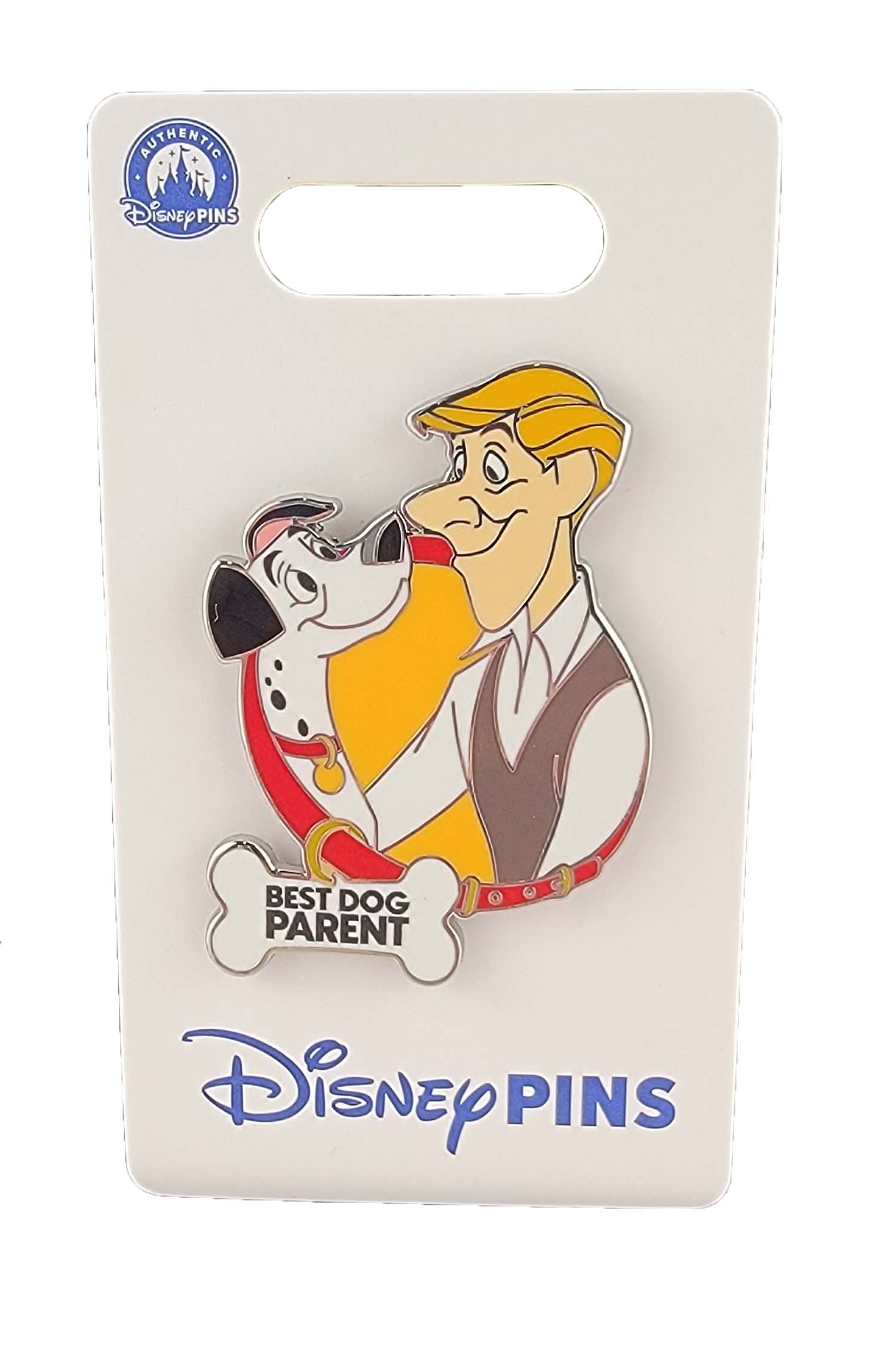 Disney Pin - 101 Dalmatians - Best Dog Parent - Pongo and Roger Radcliffe