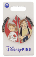 Disney Pin - Star Wars - Leia and Han Solo - I Love You, I Know - 2-Pin Set