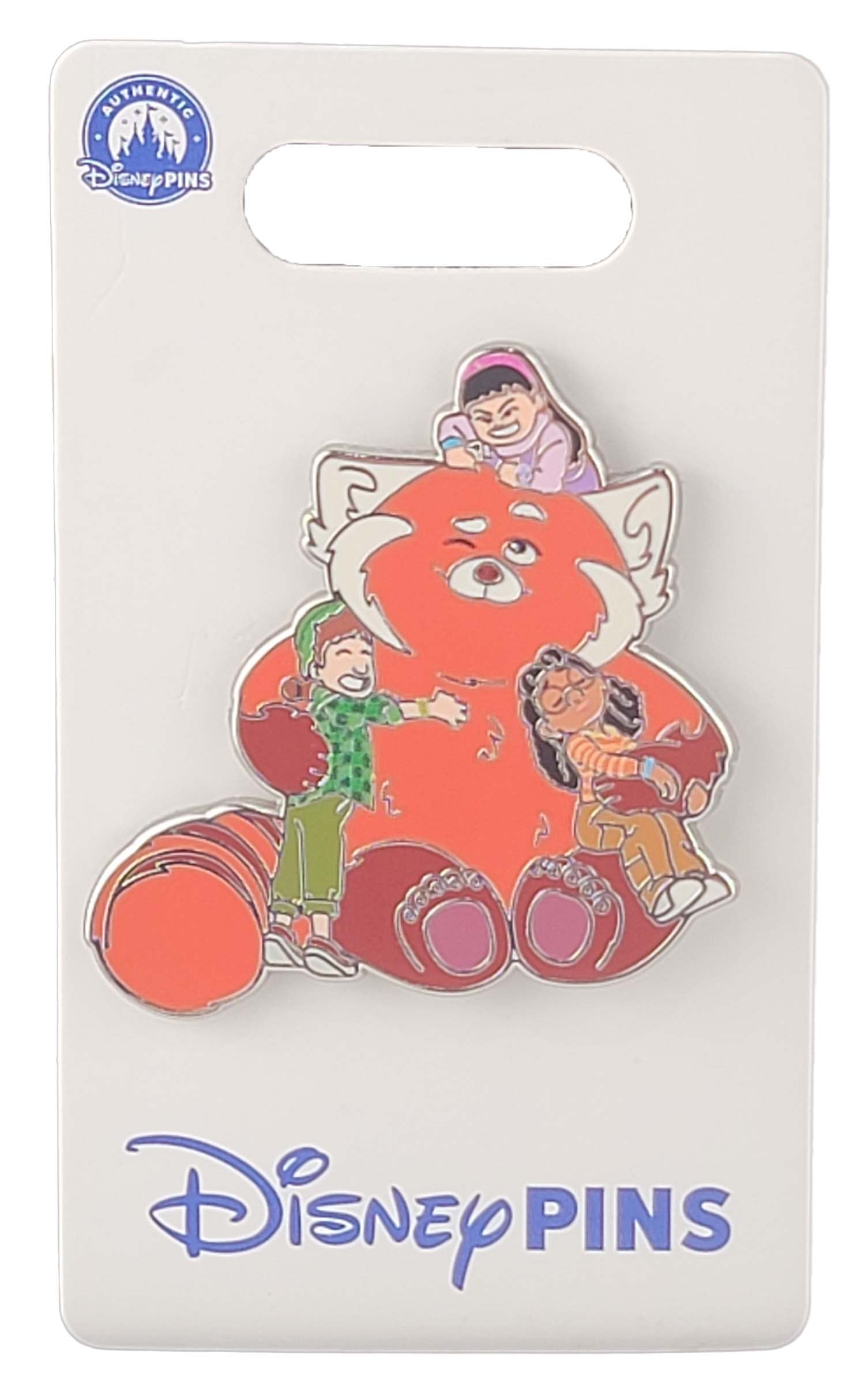 Disney Pin - Turning Red - Panda Mei - Group Hug - Priya, Miriam, and Abby