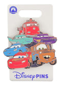Disney Pin - Cars Character Cluster - Lightning McQueen and Friends - front view