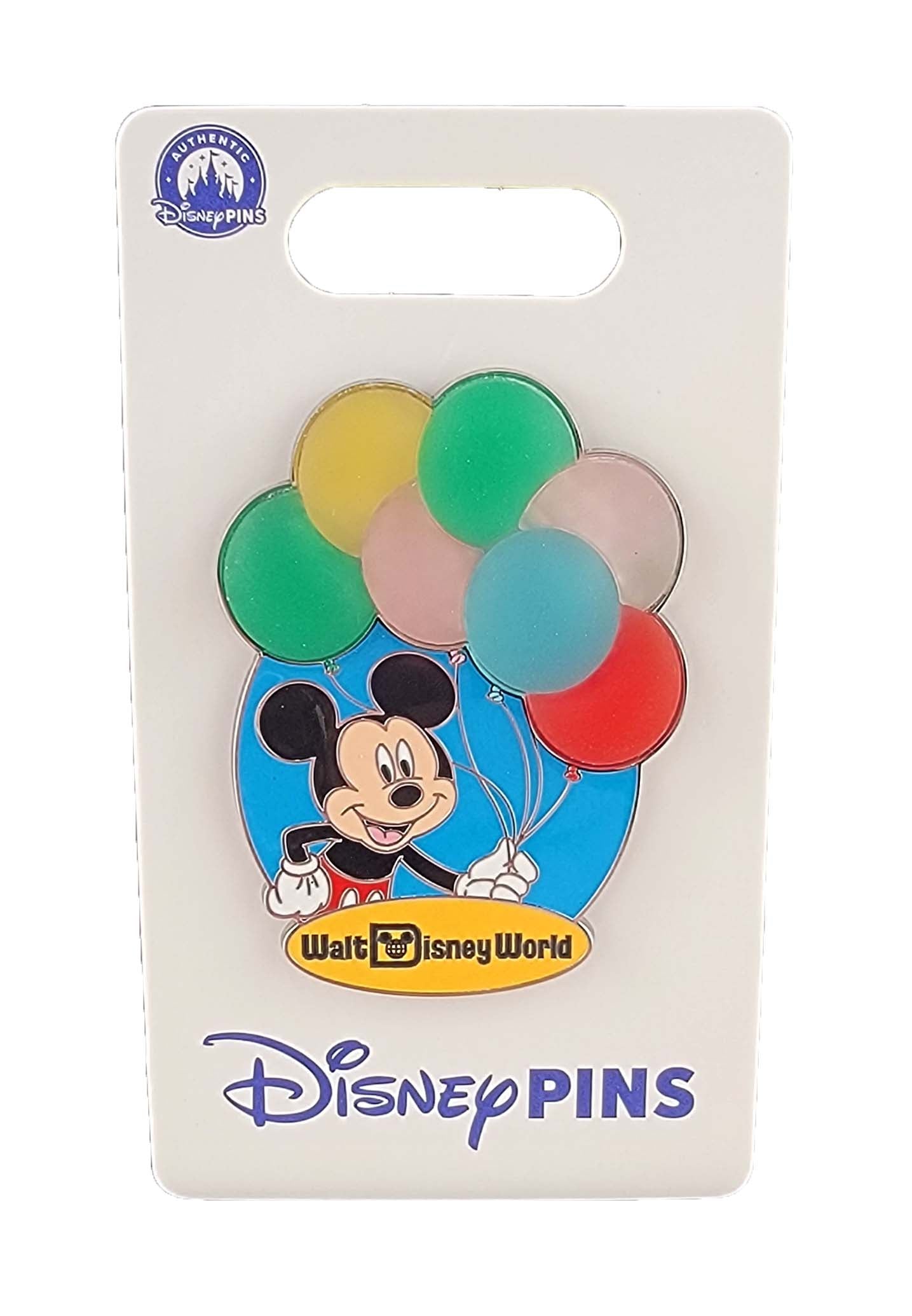 Disney Pin - Walt Disney World - Mickey Mouse - Holding Colored Balloons