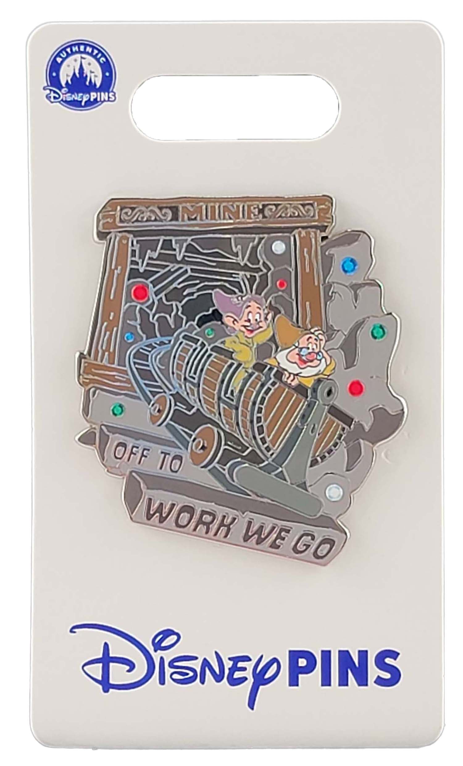 Disney Pin - Seven Dwarfs Mine Train - Doc and Dopey - Off to Work We Go