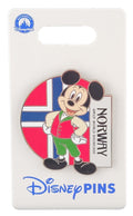 Disney Pin - EPCOT World Showcase - Mickey Mouse Flag Series - Norway - front view