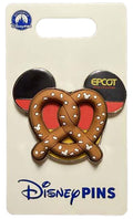 Disney Pin - EPCOT Germany - Pretzel and Flag Mickey Icon - front view