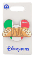 Disney Pin - EPCOT Italy - Cannoli and Flag Mickey Icon - front view