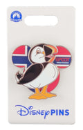 Disney Pin - EPCOT Norway - Puffin and Flag Mickey Icon - front view