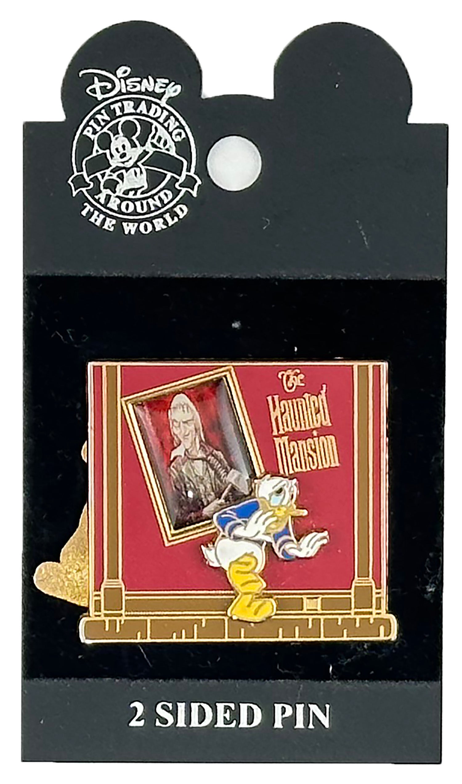 Disney Pin - Haunted Mansion - Mickey, Donald and Goofy - 2 Sided