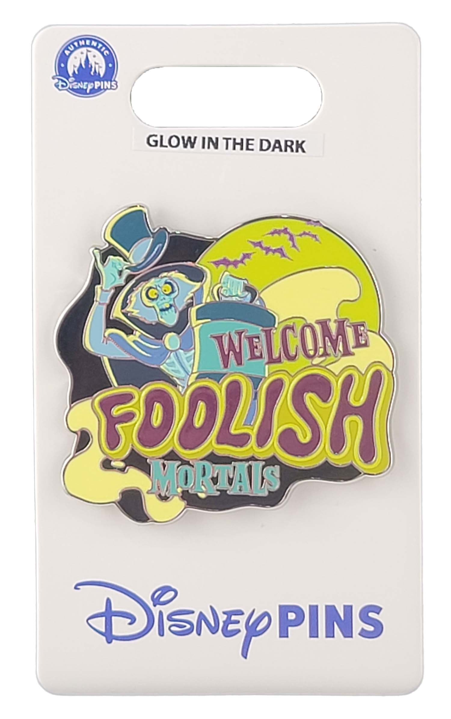 Disney Pin - Haunted Mansion - Hatbox Ghost - Welcome Foolish Mortals