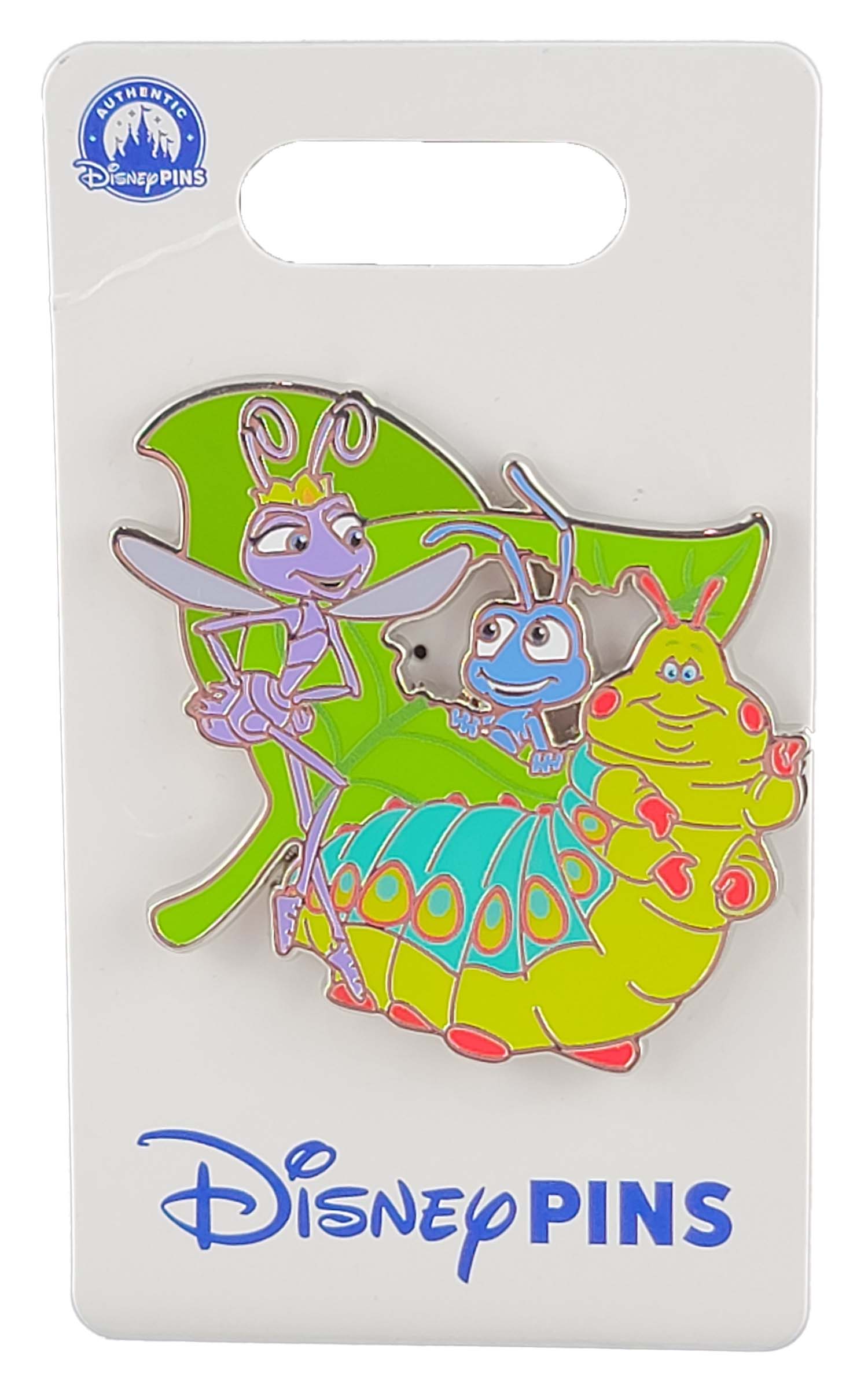 Disney Pin - A Bug's Life - Flik, Heimlich and Princess Atta - front view