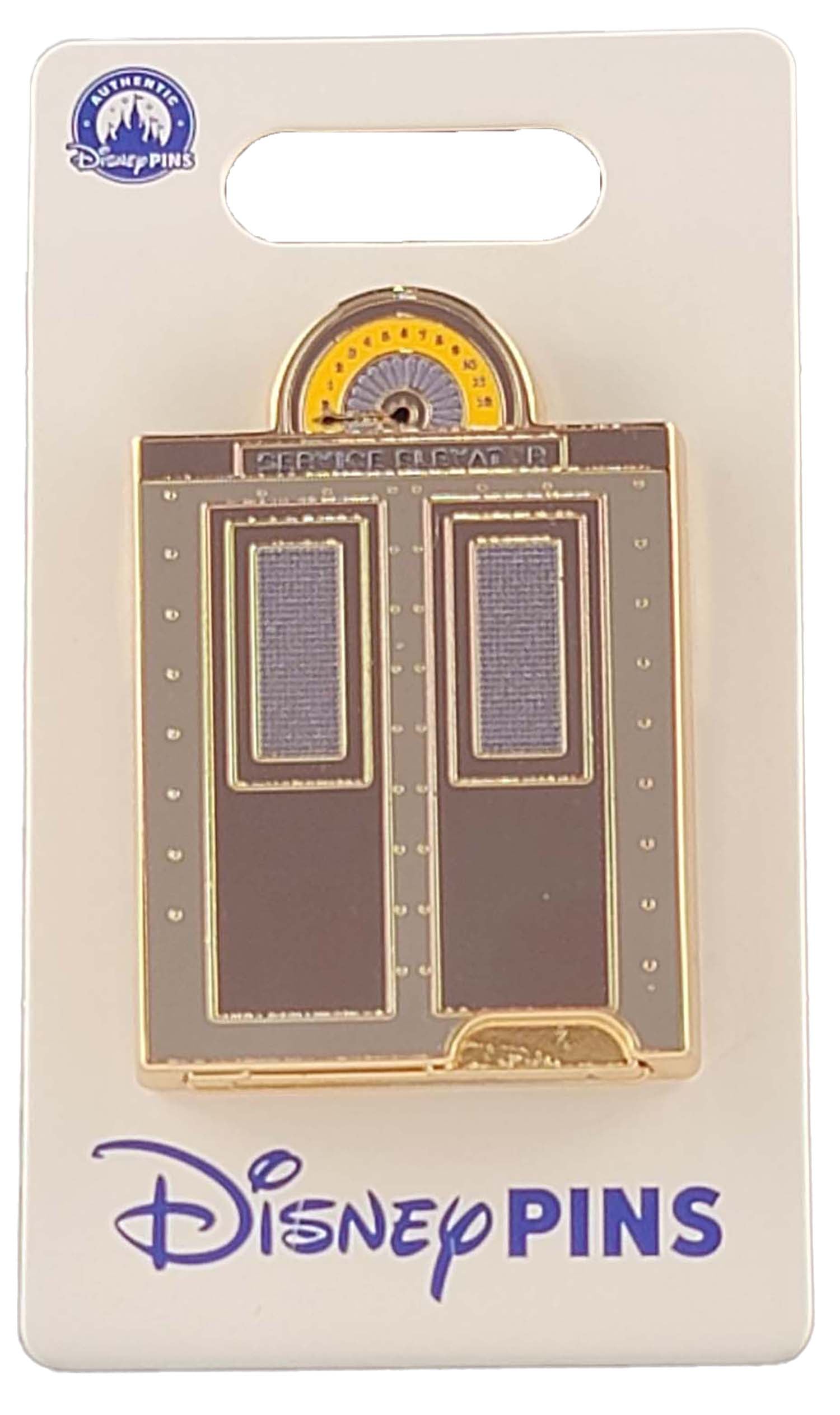 Disney Pin - The Hollywood Tower Hotel - Mickey and Minnie - Going Down? Slider, view 1