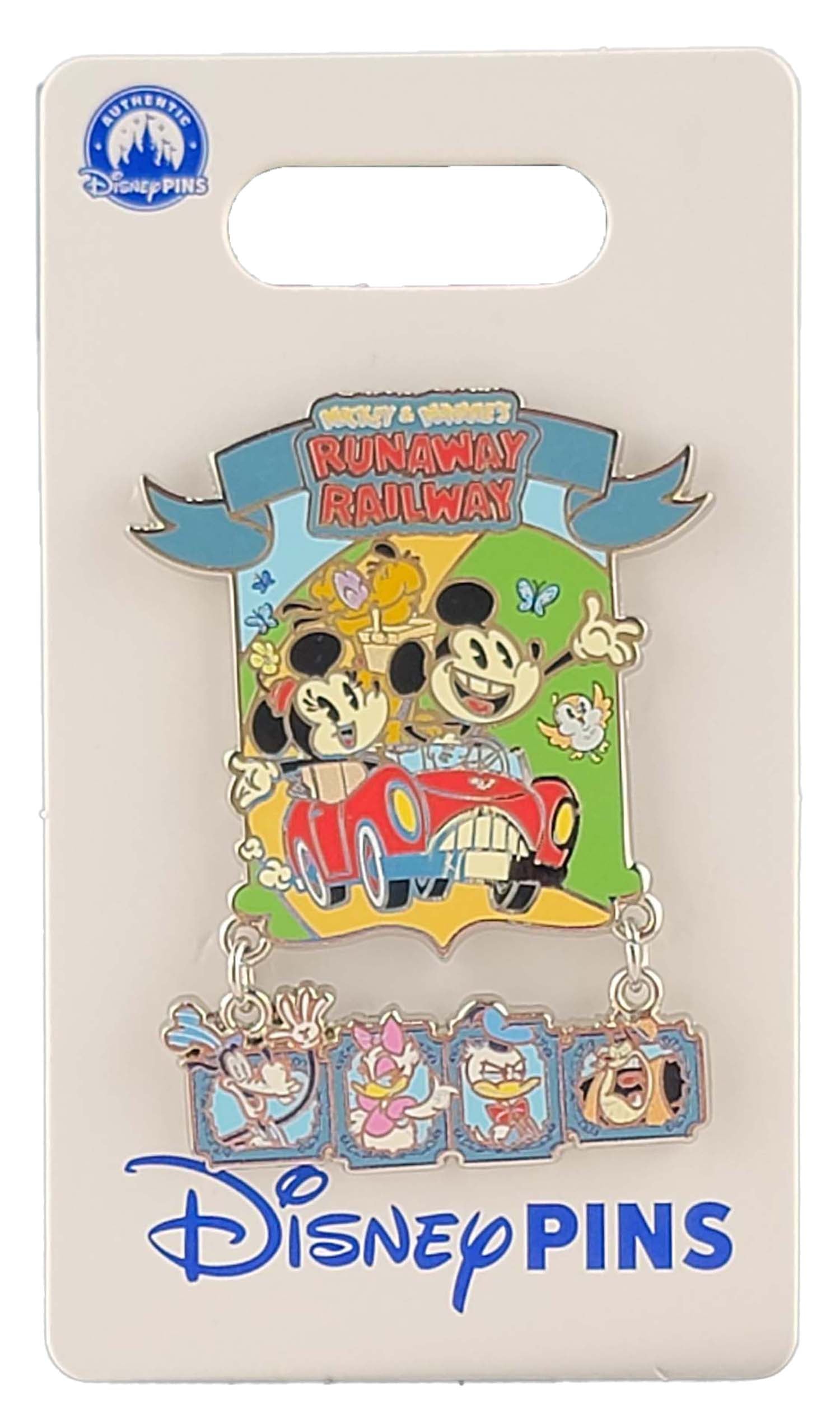 Disney Pin - Runaway Railway - Mickey and Minnie Mouse - Dangle