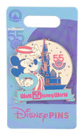 Disney Pin - Walt Disney World 55 Magical Years - Mickey and Cinderella Castle - front view