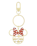 Disney Parks Keychain - Minnie Mouse Icon - Spinning Hearts