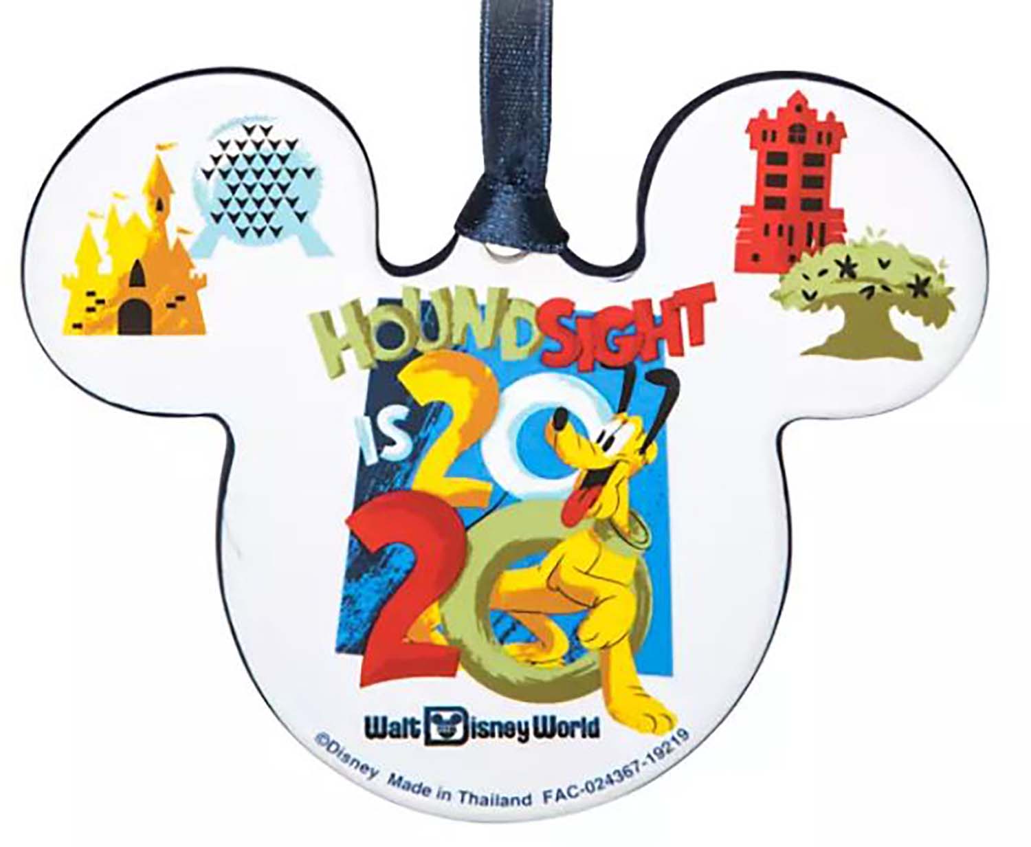 Disney Parks Ornament - Mickey Icon - Dated 2020 - See The Magic, image 1
