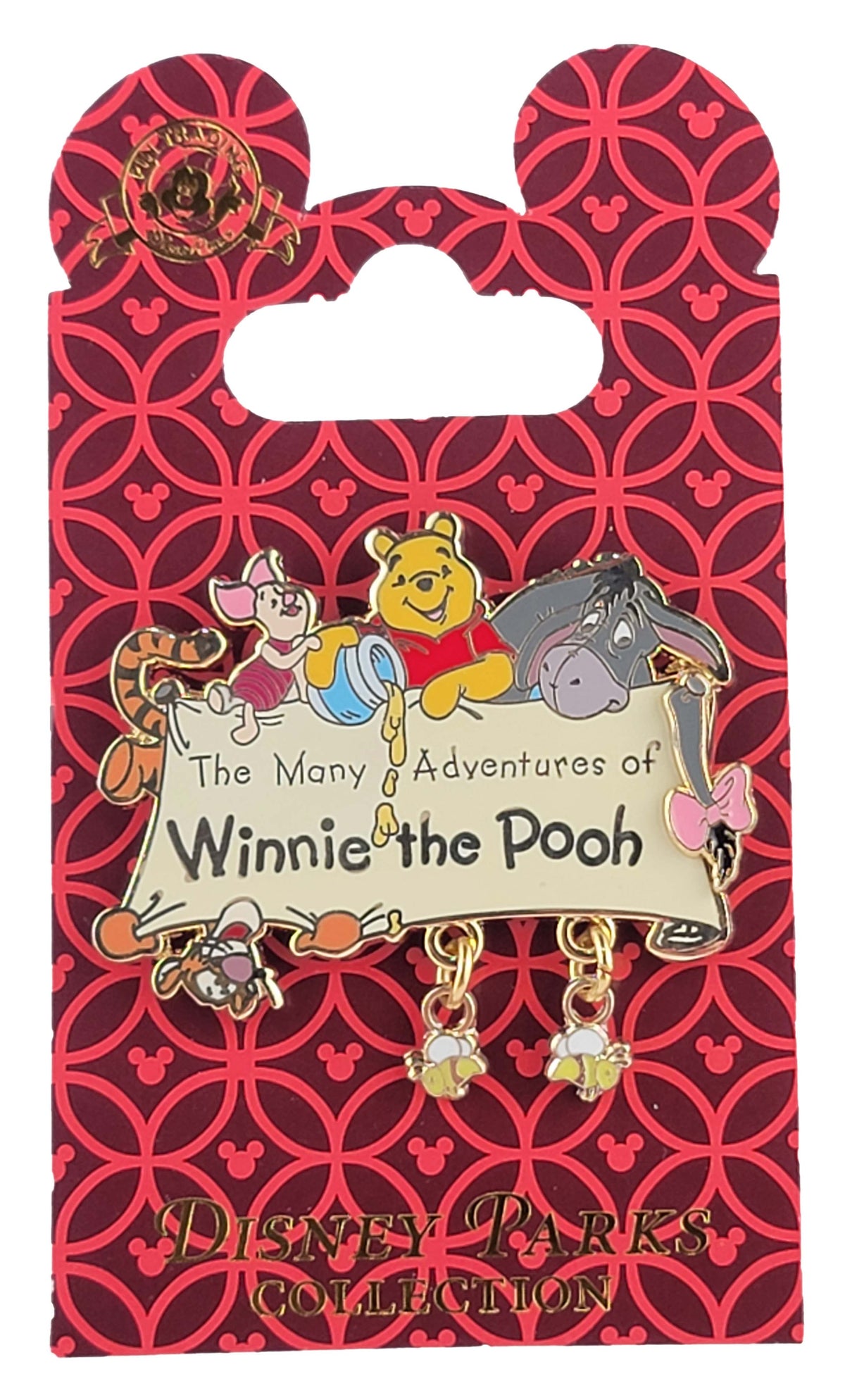 Disney Pin - The Many Adventures of Winnie the Pooh - Dangle - front view