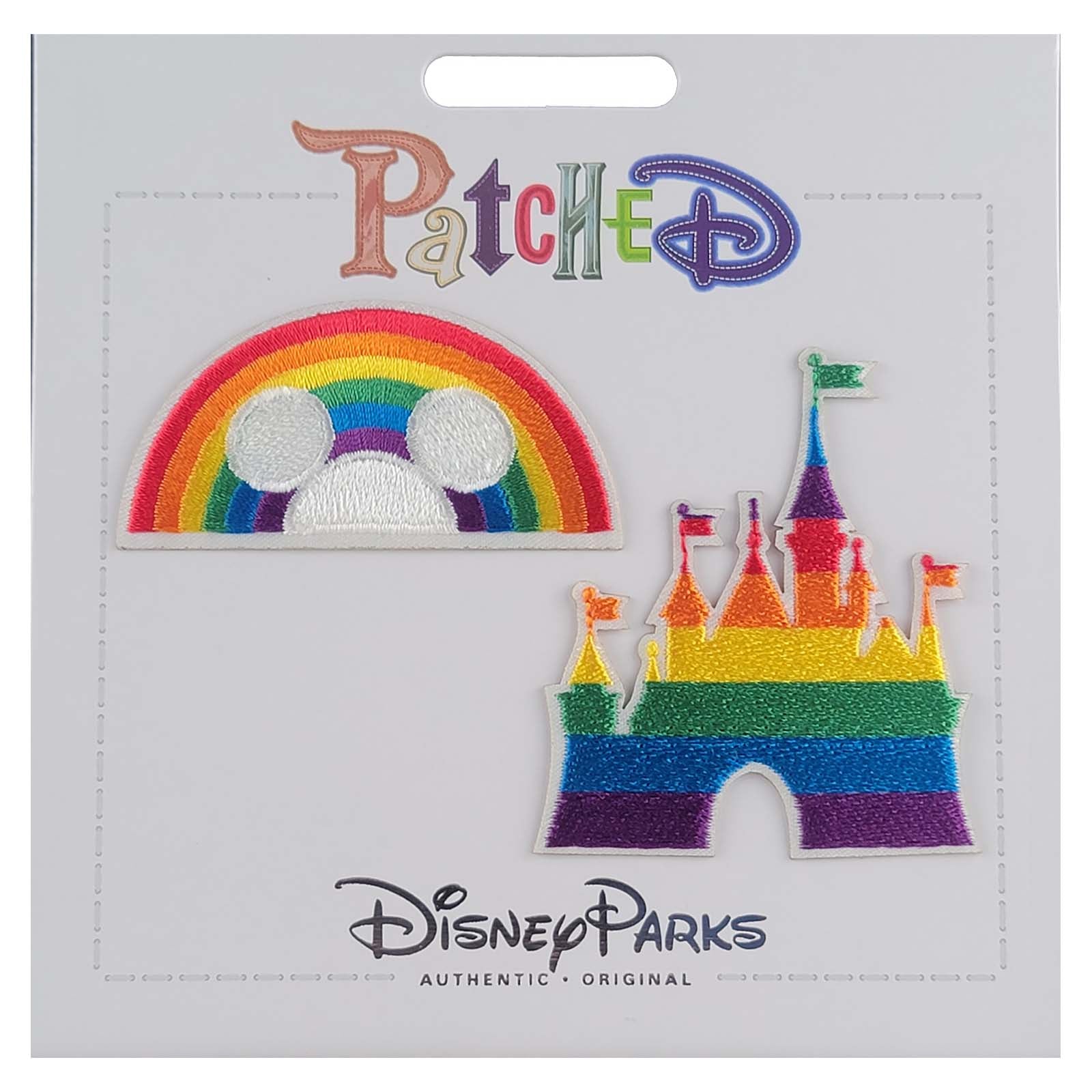 Disney Parks - PatcheD - Rainbow Pride Collection - Mickey Ears and Cinderella Castle - Patch