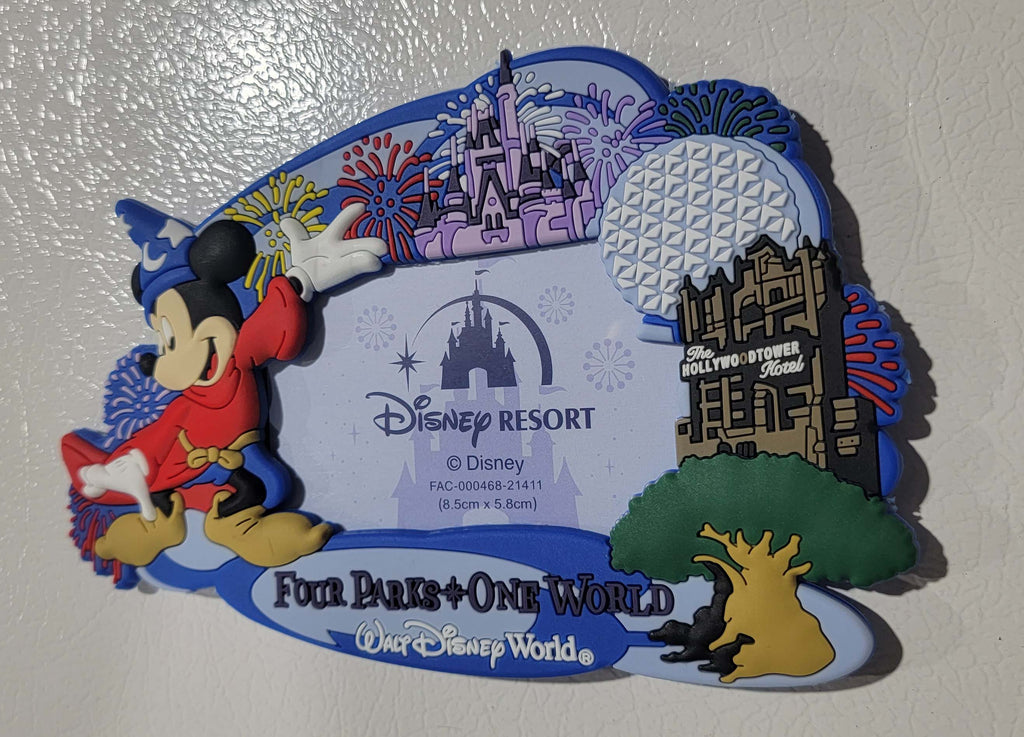 Disney Parks Magnetic Photo Frame - Four Parks - Sorcerer Mickey - alternate view 2