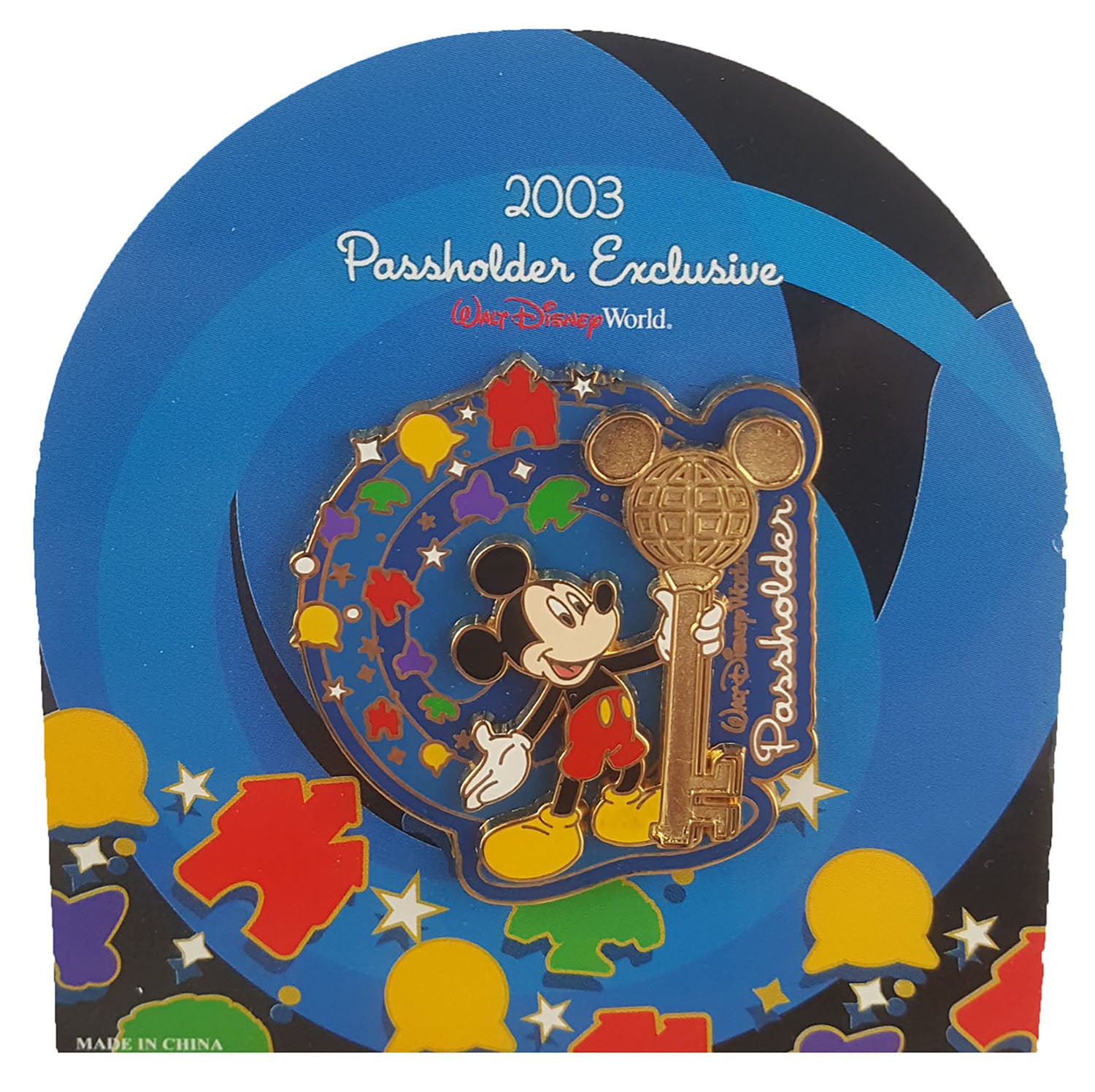 Disney Pin - Annual Passholder Exclusive 2003 - Mickey Holding Key