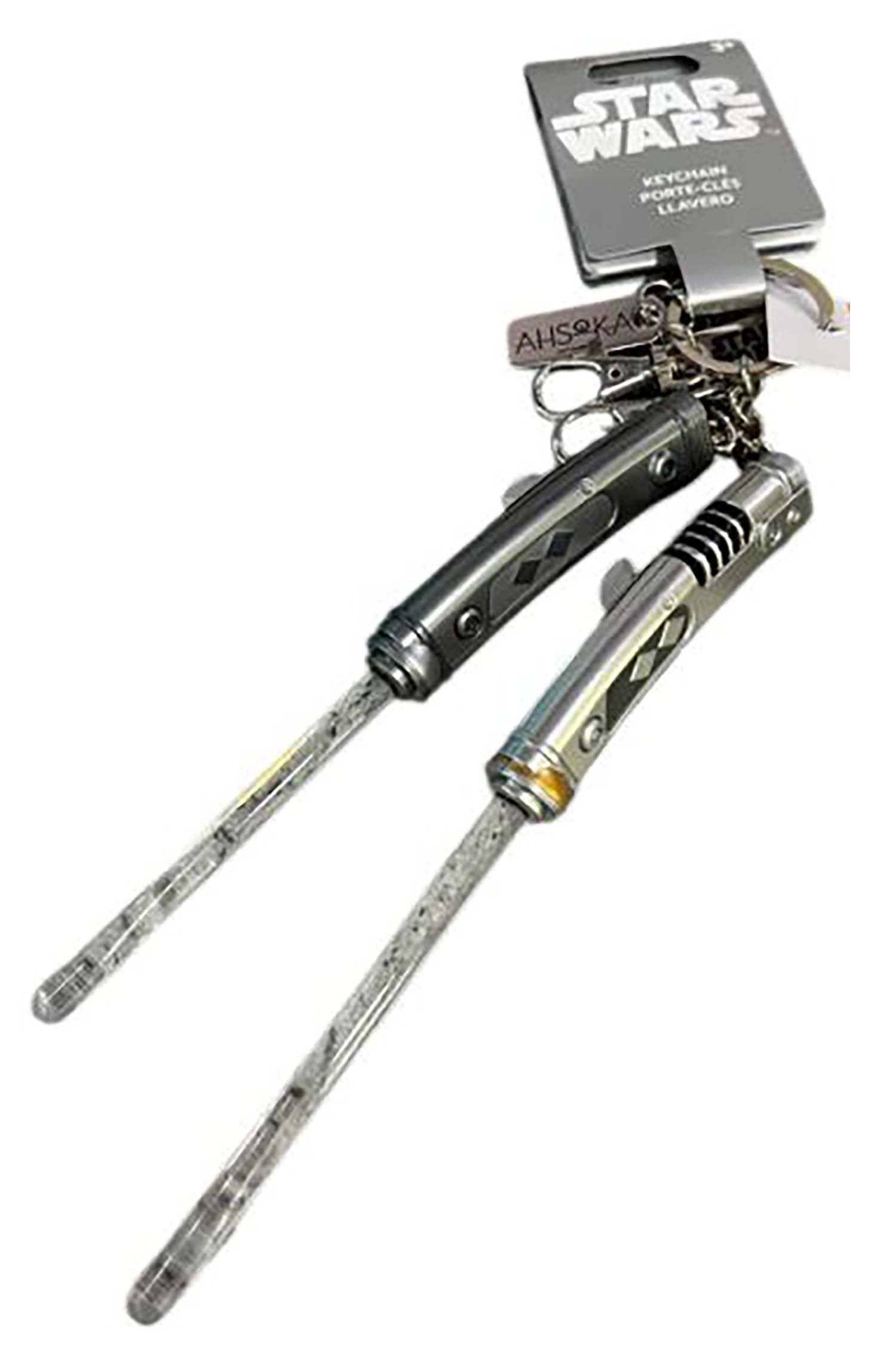 Disney Parks Keychain - Star Wars - White Lightsabers - Ashoka Tano