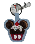 Disney Parks Keychain - Cup Cake - Latch Hook Style - Sweet Treat Mickey Icon