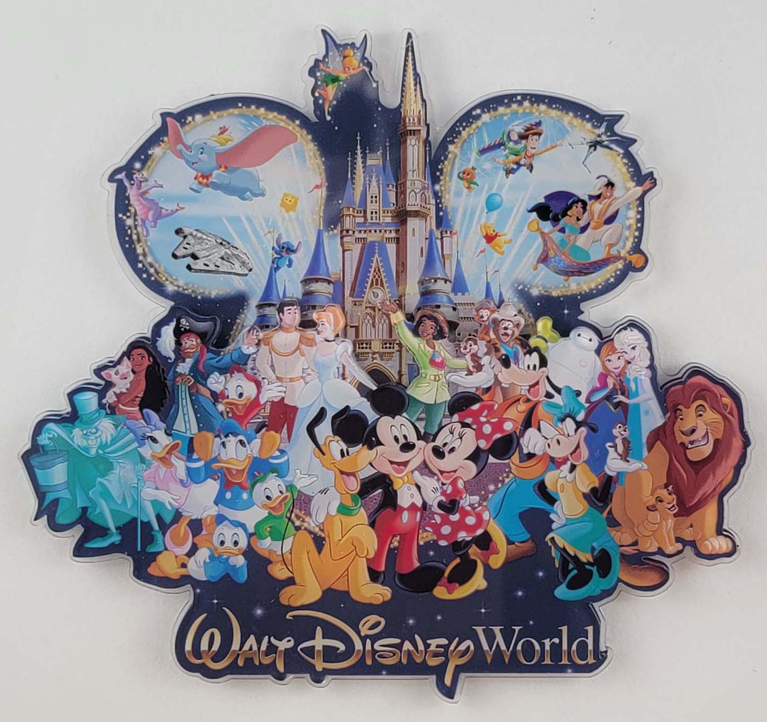 Disney Parks Magnet - Walt Disney World Castle & Characters - front view