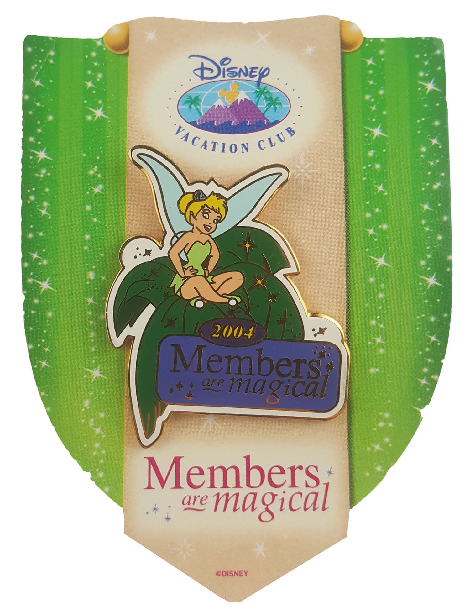 Disney Pin - Vacation Club - DVC - Tinker Bell - Members Are Magical 2004