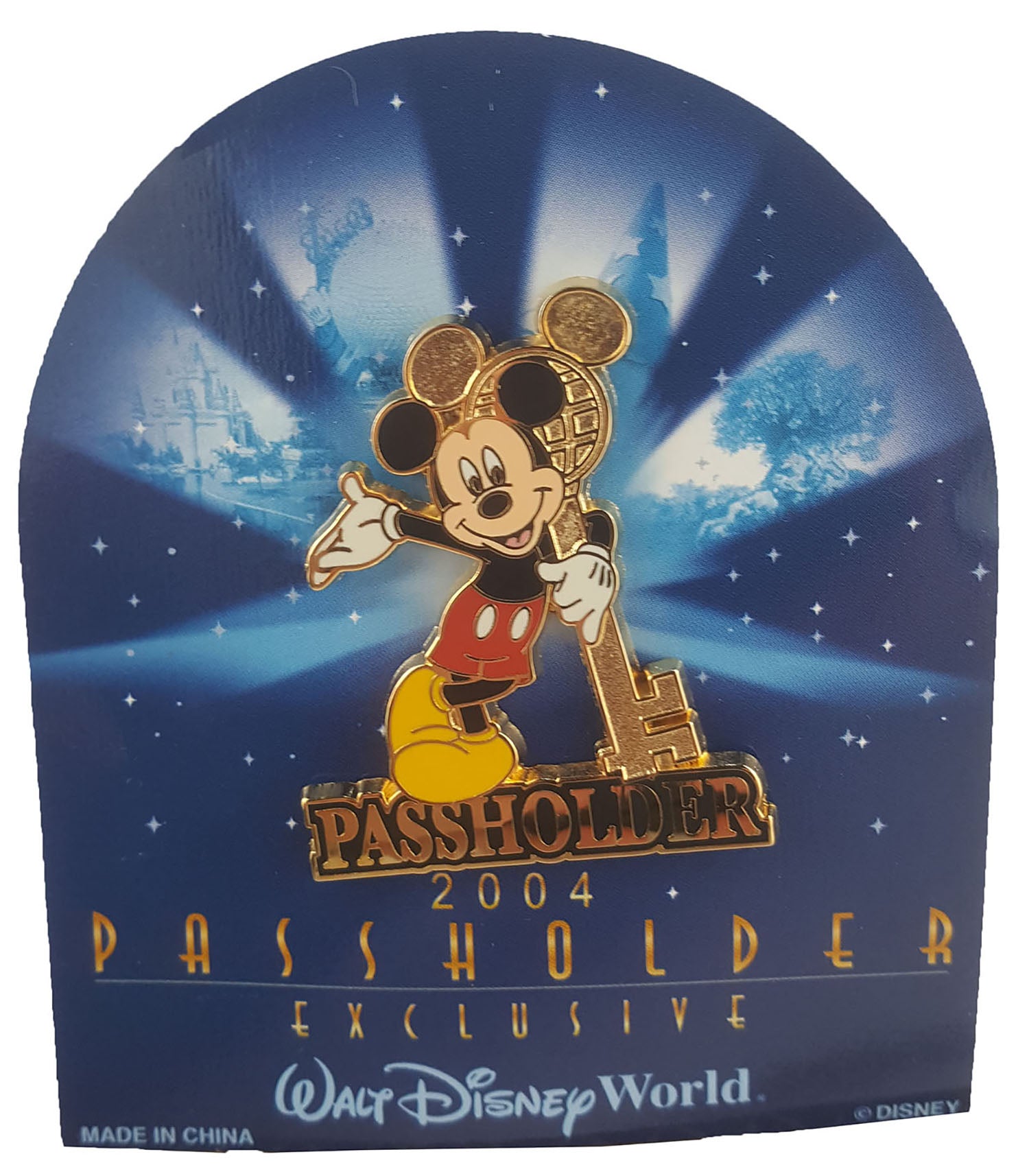 Disney Pin - Gold Key - 2004 Annual Passholder - Mickey Mouse