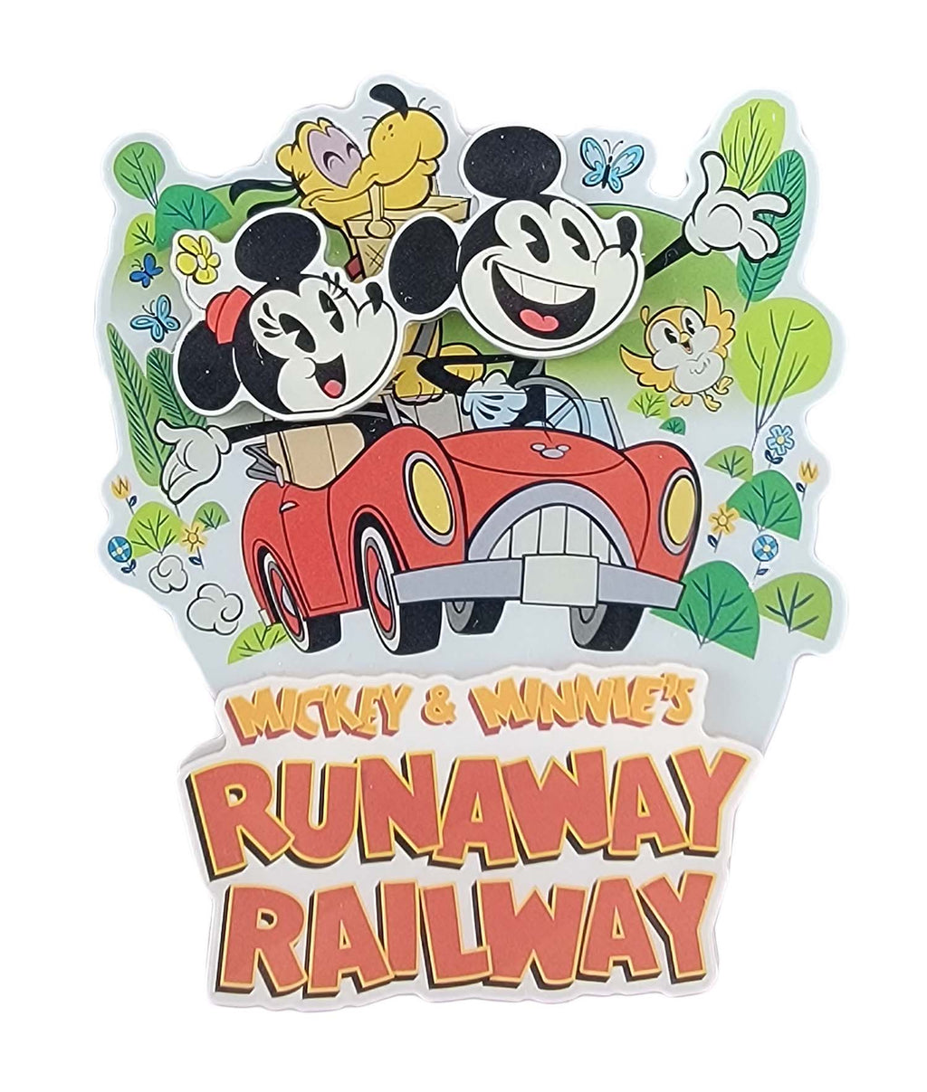 Disney Parks Magnet - Mickey and Minnie's Runaway Railway Logo - front view