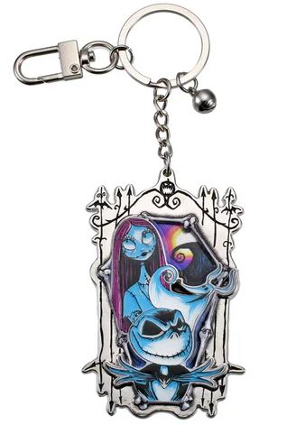 Disney Parks Keychain - Nightmare Before Christmas Sally, Zero and Jack Scene